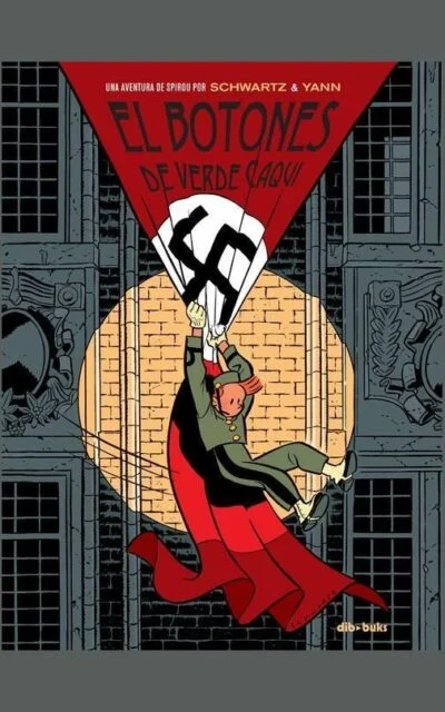 El botones de verde caqui