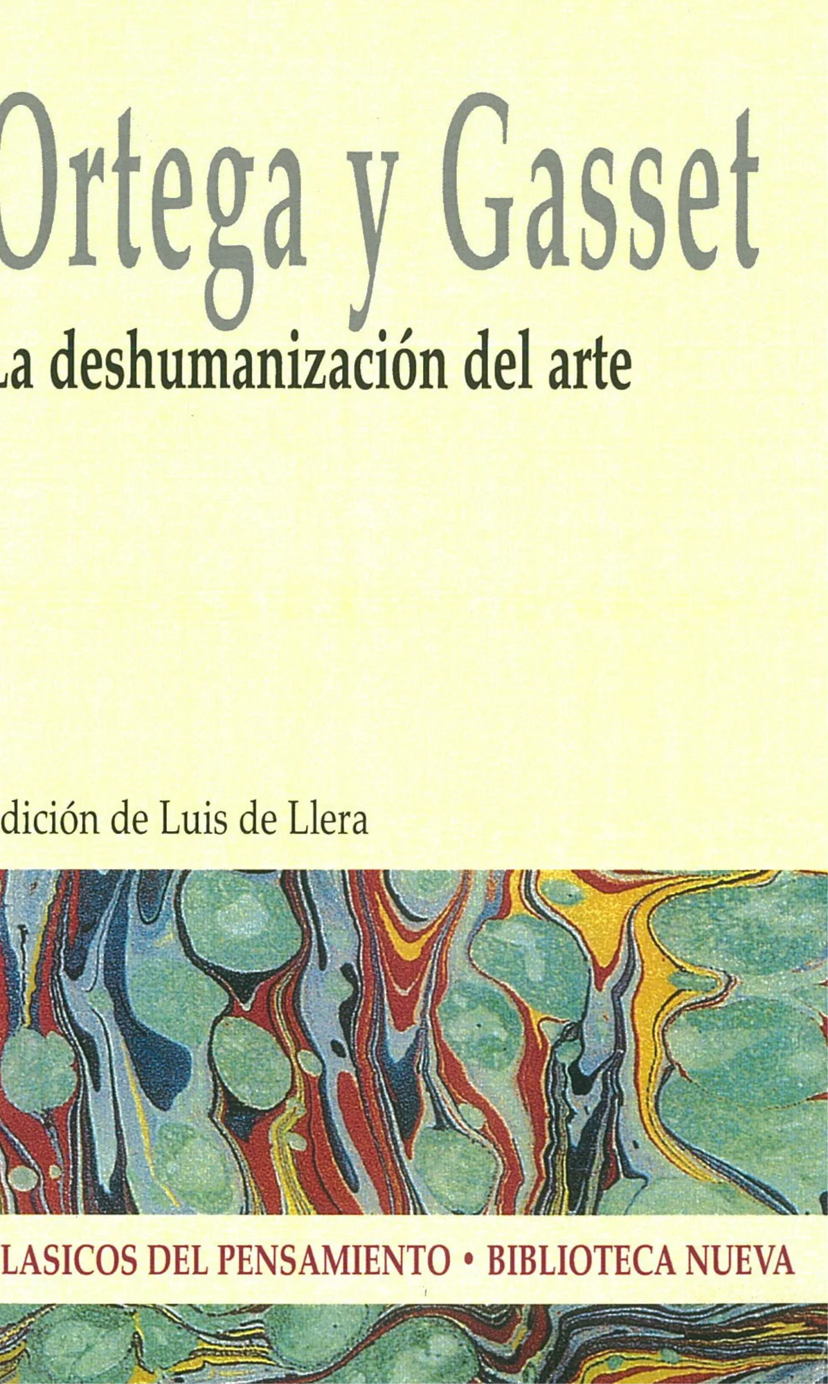 La deshumanización del arte