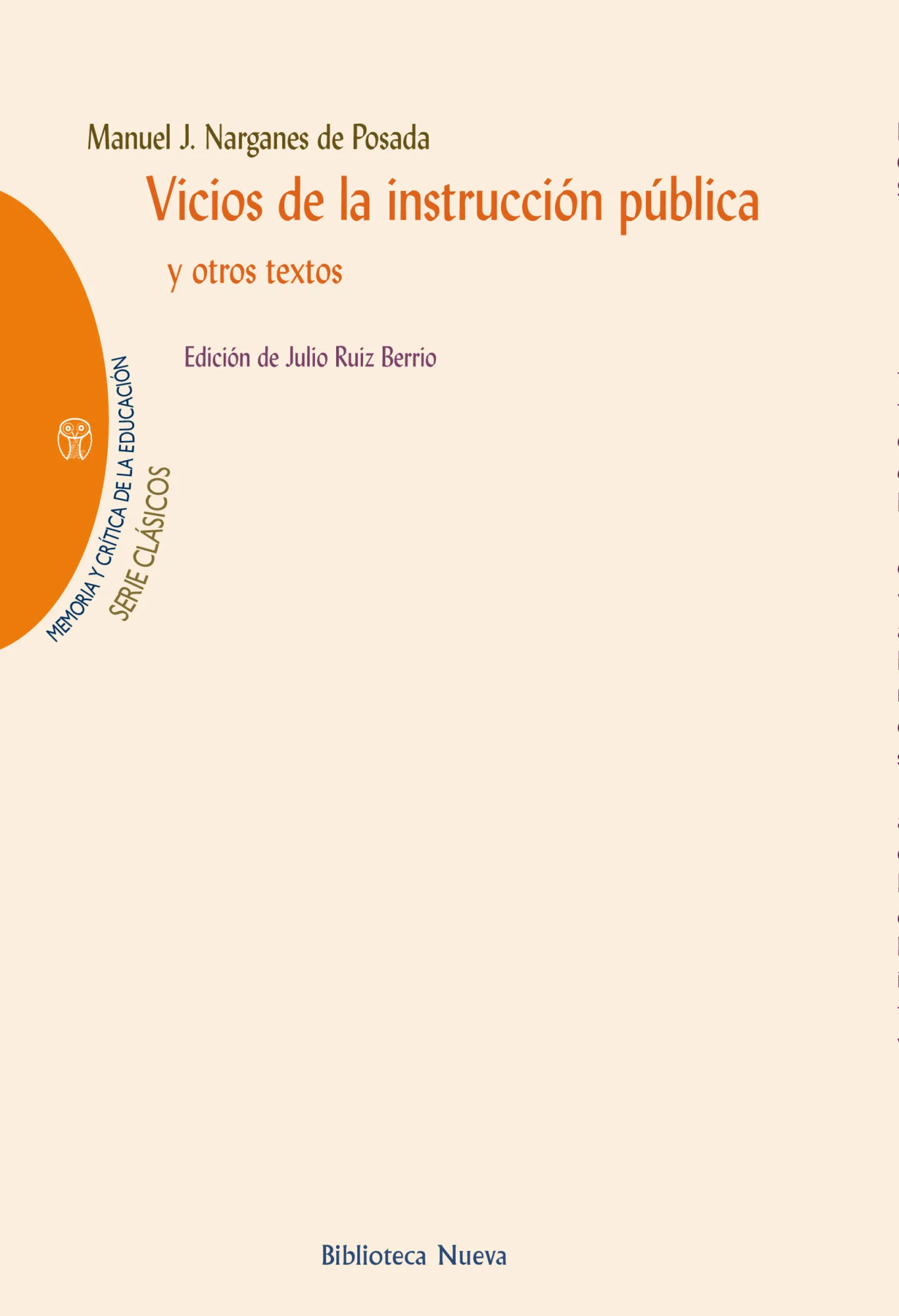 Vicios de la instrucción pública y otros textos