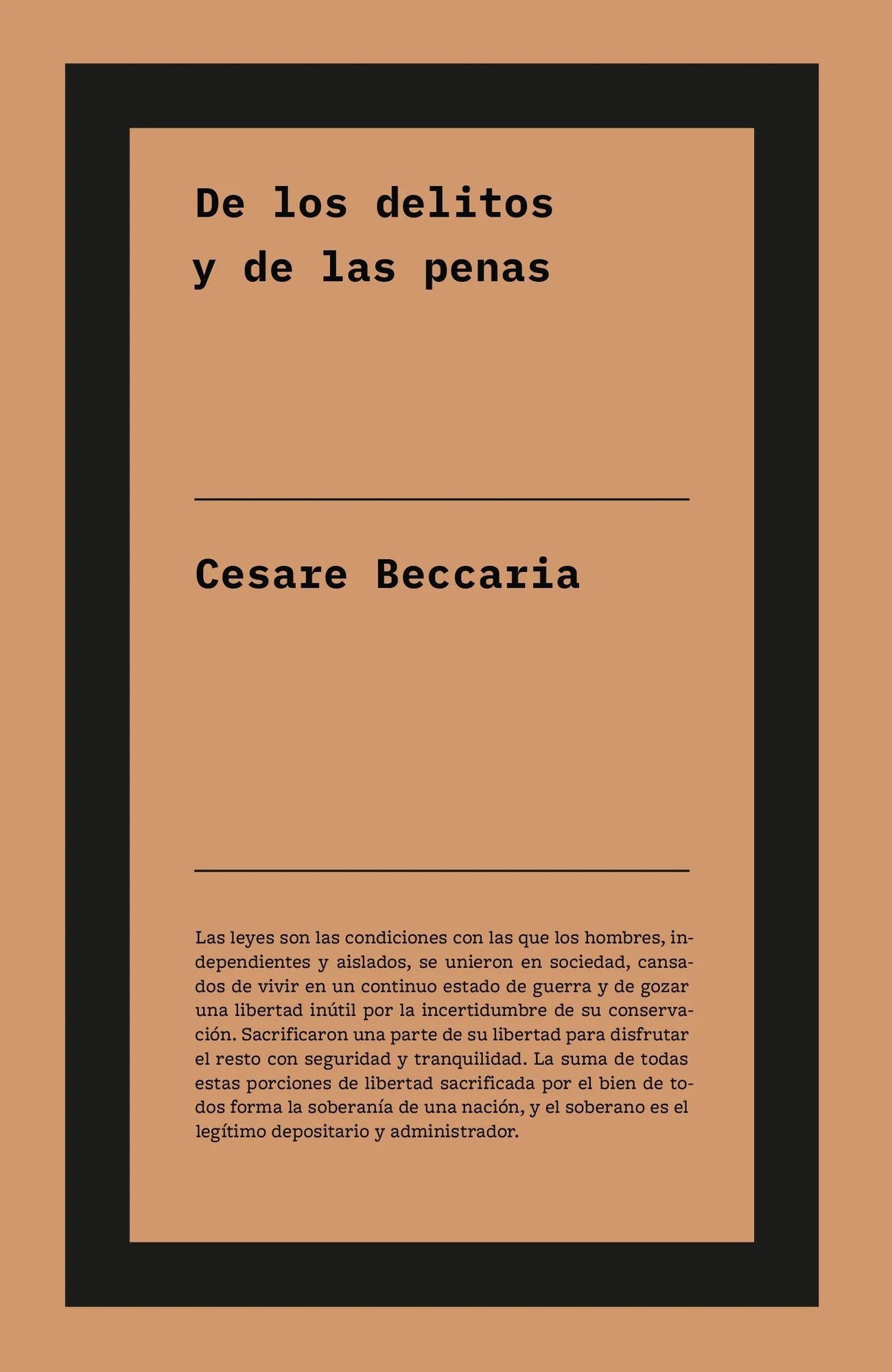 De los delitos y de las penas