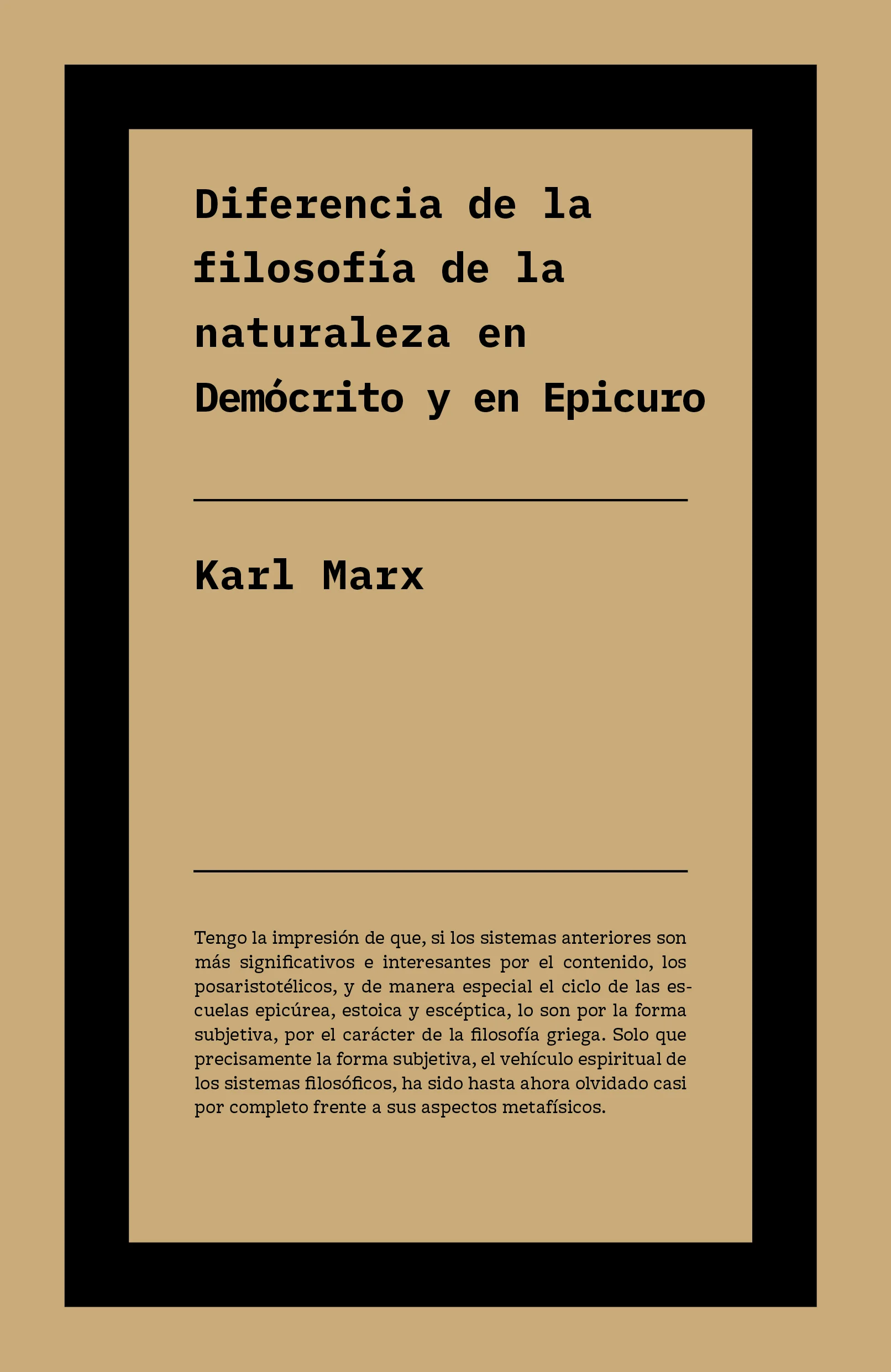 Diferencia entre la filosofía de la naturaleza en Demócrito y en Epicuro