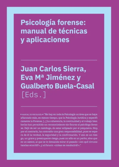 Psicología forense: manual de técnicas y aplicaciones