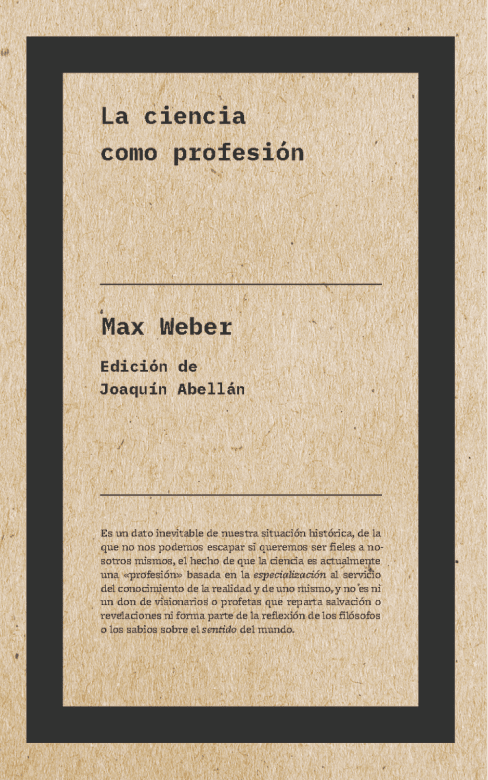 La ciencia como profesión