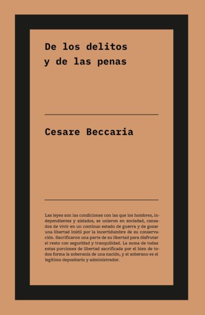 De los delitos y de las penas