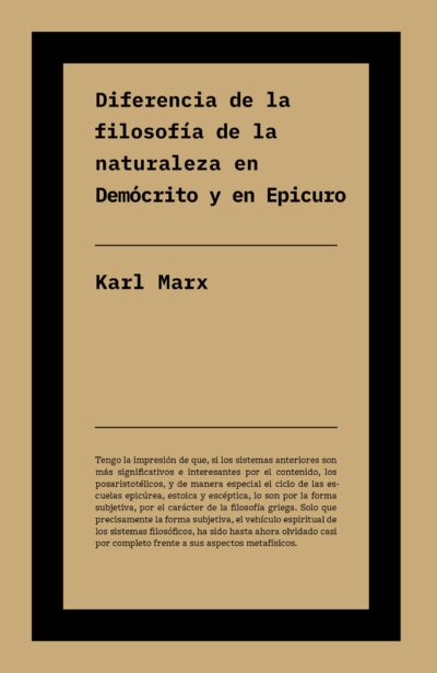 Diferencia entre la filosofía de la naturaleza en Demócrito y en Epicuro